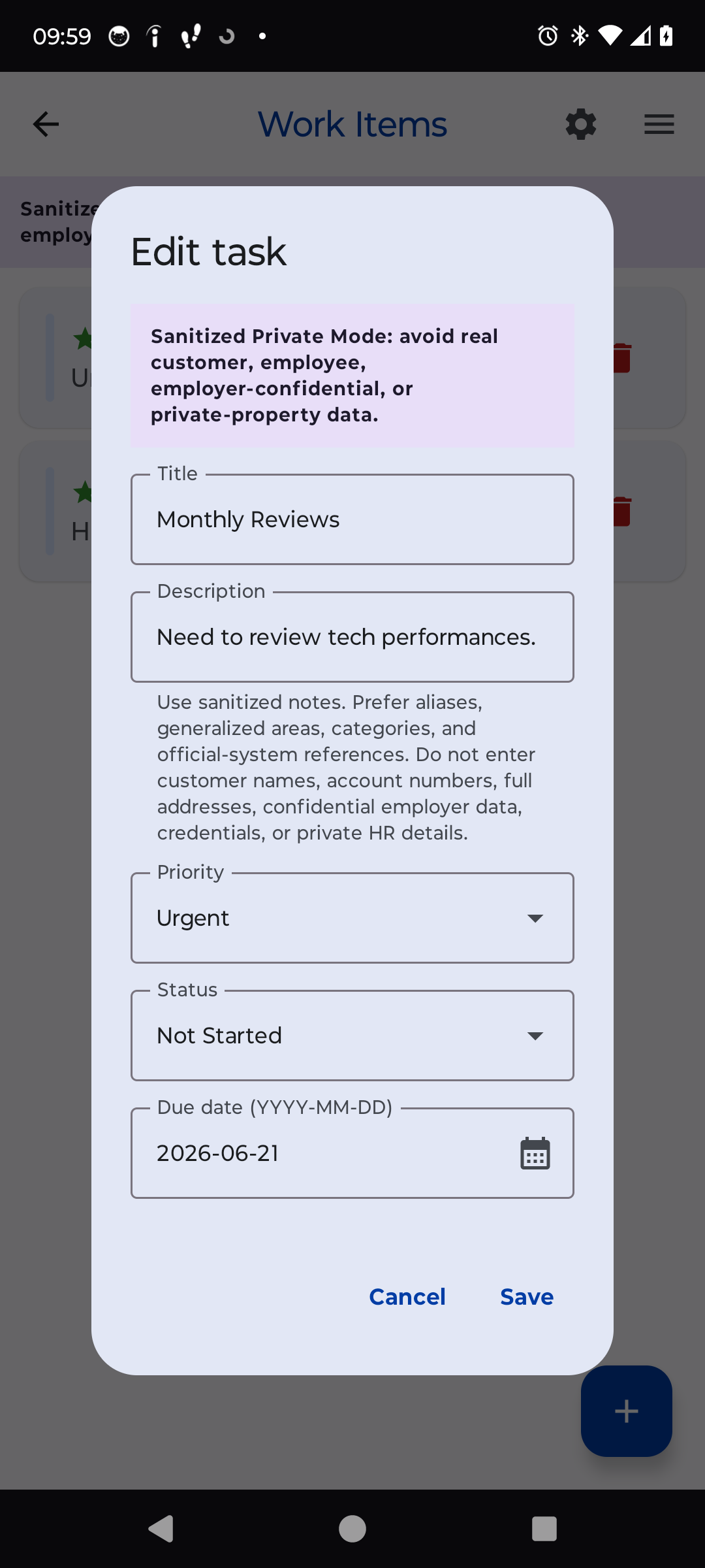 BroadbandOps application screenshot